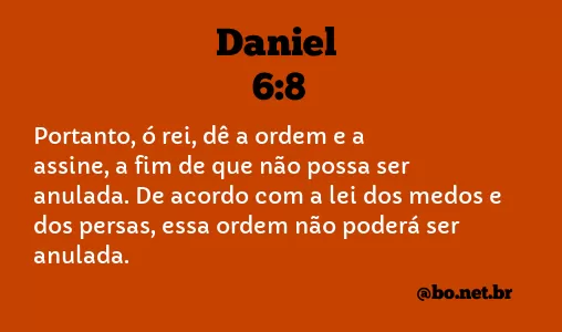 Daniel 6:8 NTLH