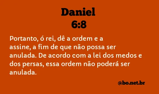 Daniel 6:8 NTLH