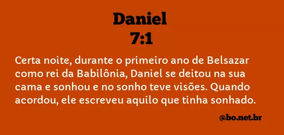 Daniel 7:1 NTLH