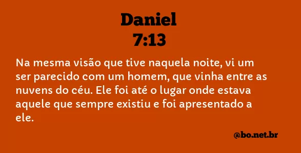 Daniel 7:13 NTLH