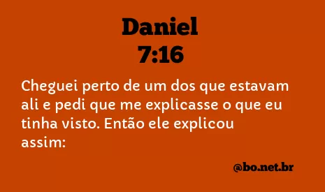Daniel 7:16 NTLH