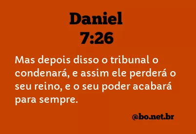 Daniel 7:26 NTLH