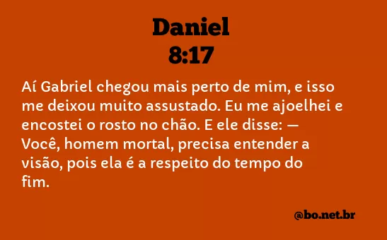 Daniel 8:17 NTLH