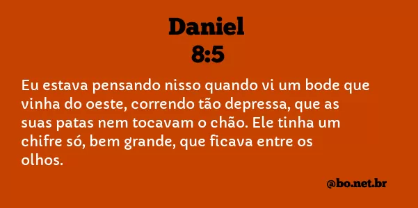 Daniel 8:5 NTLH