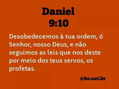 Daniel 9:10 NTLH