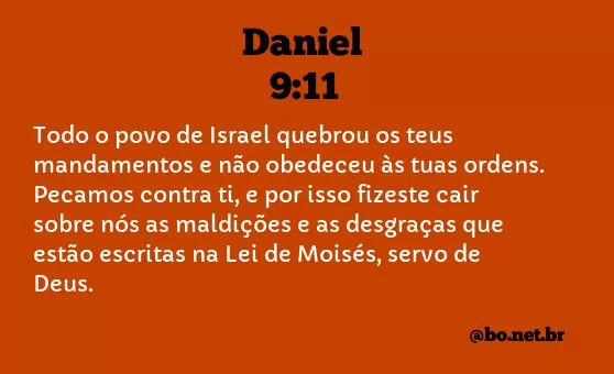 Daniel 9:11 NTLH
