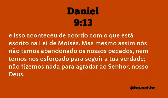 Daniel 9:13 NTLH