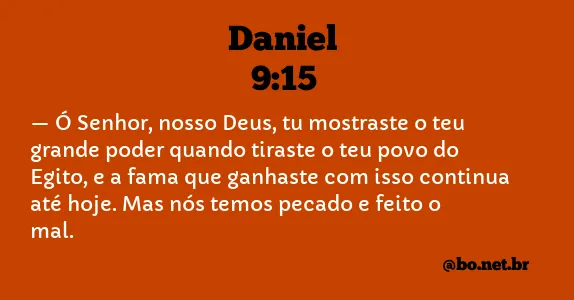 Daniel 9:15 NTLH