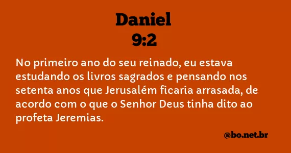 Daniel 9:2 NTLH