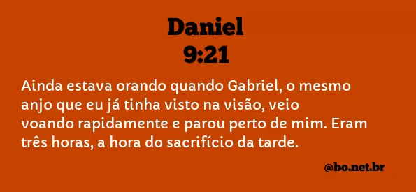 Daniel 9:21 NTLH