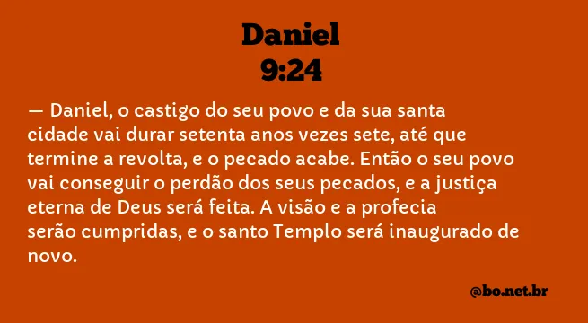 Daniel 9:24 NTLH