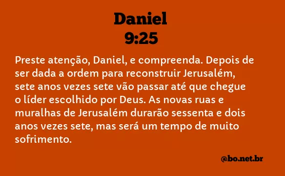 Daniel 9:25 NTLH