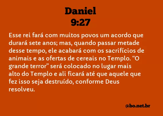 Daniel 9:27 NTLH