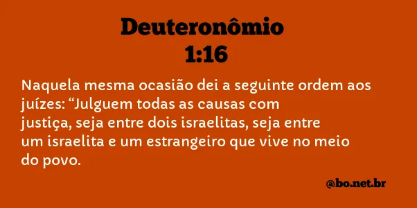 Deuteronômio 1:16 NTLH