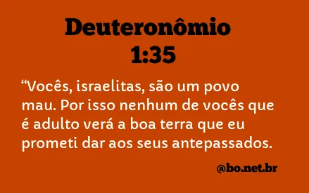 Deuteronômio 1:35 NTLH