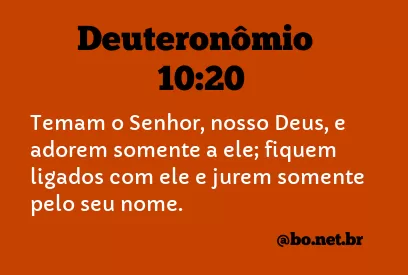 Deuteronômio 10:20 NTLH