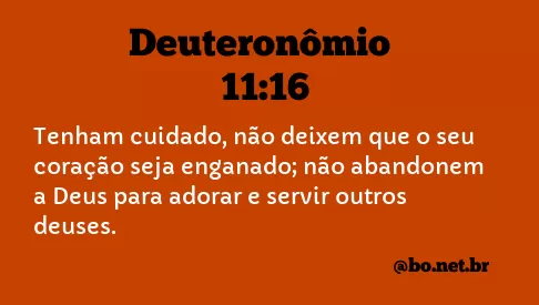 Deuteronômio 11:16 NTLH
