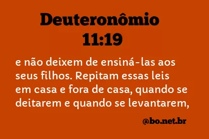 Deuteronômio 11:19 NTLH