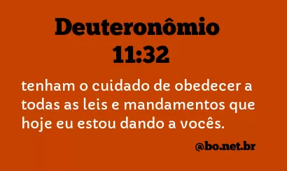Deuteronômio 11:32 NTLH
