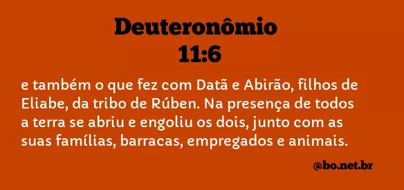 Deuteronômio 11:6 NTLH