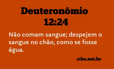 Deuteronômio 12:24 NTLH