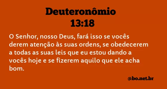 Deuteronômio 13:18 NTLH