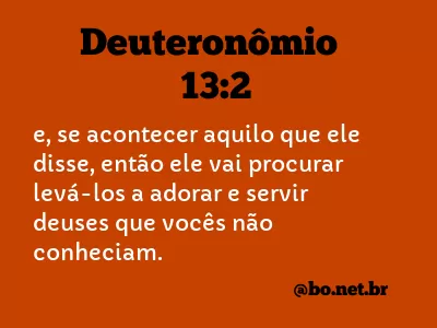 Deuteronômio 13:2 NTLH