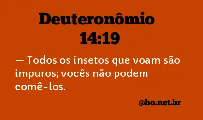 Deuteronômio 14:19 NTLH