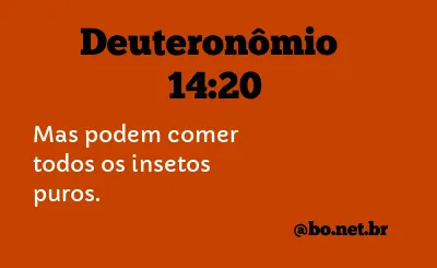 Deuteronômio 14:20 NTLH