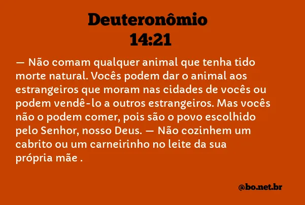 Deuteronômio 14:21 NTLH