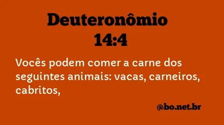 Deuteronômio 14:4 NTLH