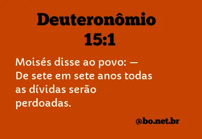 Deuteronômio 15:1 NTLH