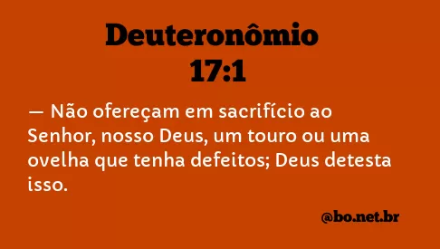 Deuteronômio 17:1 NTLH
