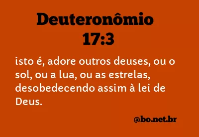 Deuteronômio 17:3 NTLH