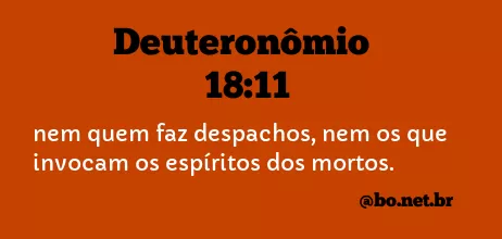 Deuteronômio 18:11 NTLH