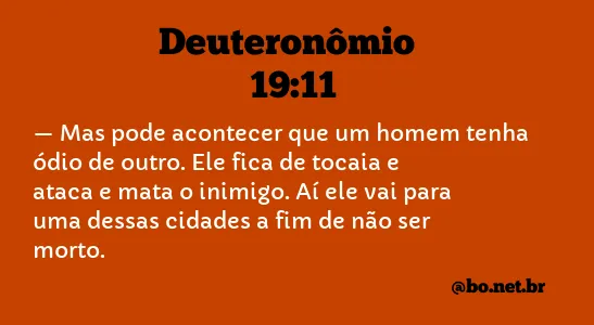 Deuteronômio 19:11 NTLH