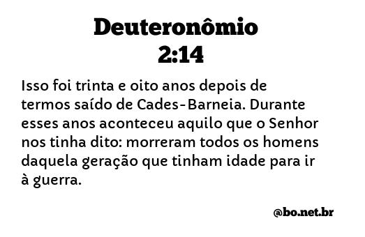 Deuteronômio 2:14 NTLH