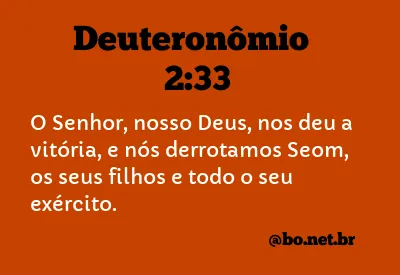 Deuteronômio 2:33 NTLH