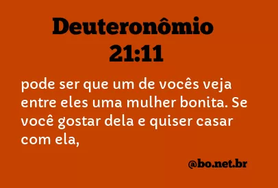Deuteronômio 21:11 NTLH