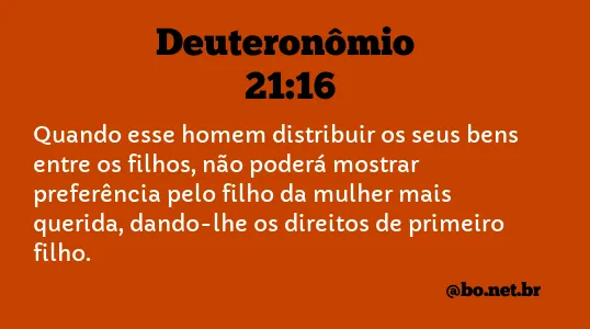 Deuteronômio 21:16 NTLH