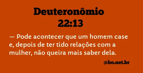 Deuteronômio 22:13 NTLH