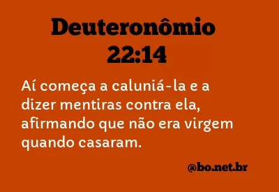 Deuteronômio 22:14 NTLH