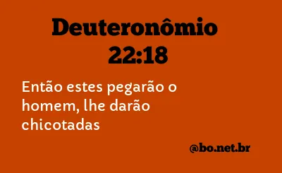 Deuteronômio 22:18 NTLH