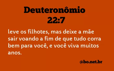 Deuteronômio 22:7 NTLH