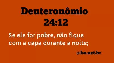 Deuteronômio 24:12 NTLH