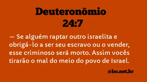 Deuteronômio 24:7 NTLH