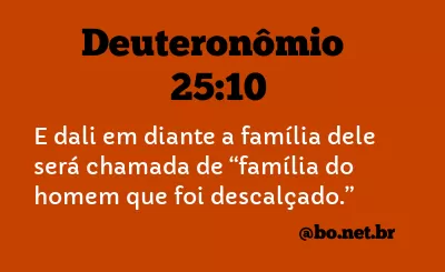 Deuteronômio 25:10 NTLH