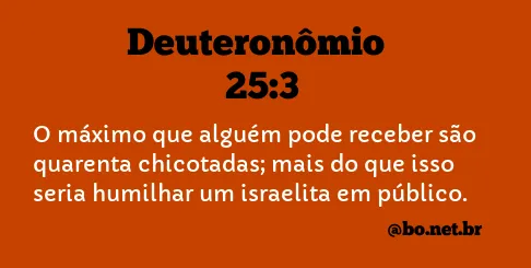 Deuteronômio 25:3 NTLH