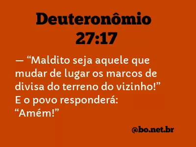 Deuteronômio 27:17 NTLH
