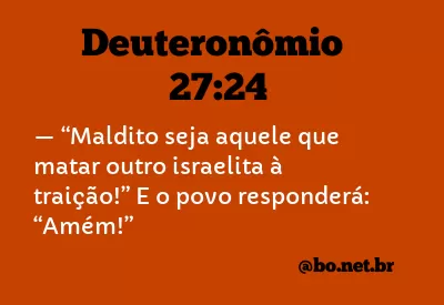 Deuteronômio 27:24 NTLH